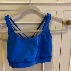 Lululemon blue energy bra